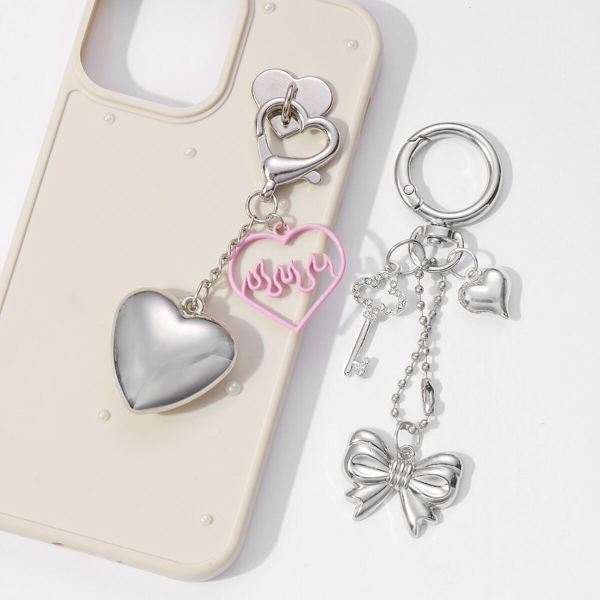 1 Piece Simple Bow & Love Bag Charms Picture2