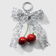 1 Grey Leopard Bow Keychain Picture4