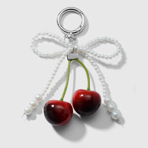 1 Piece Sweet Lace Leopard Bow Bag Charms h5