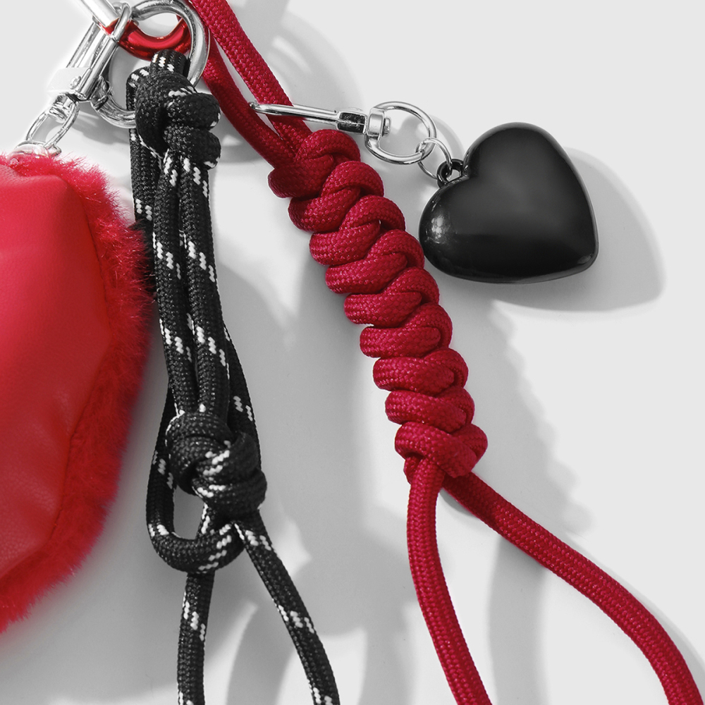 1 Stück Simple Series Sweet Heart Legierung Kein Beschichtungsmaterial Damen Taschenanhänger Bild3