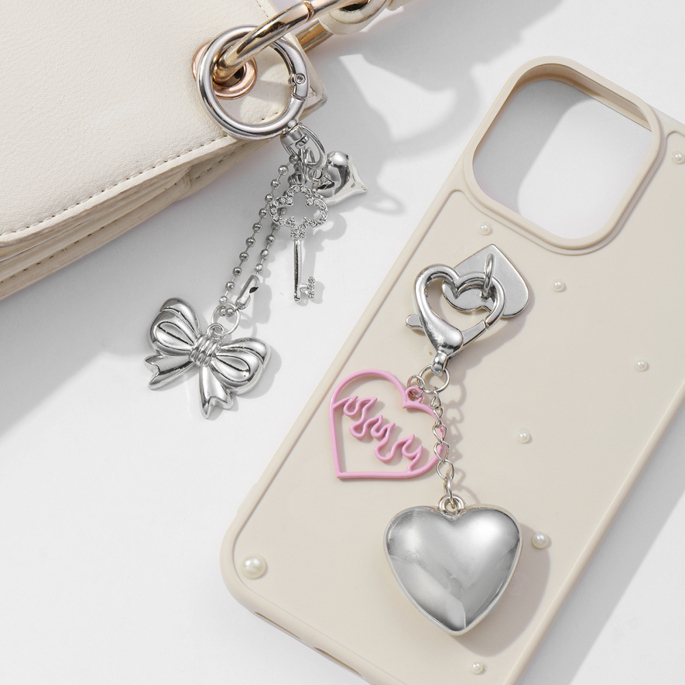 1 Piece Simple Bow & Love Bag Charms Picture3