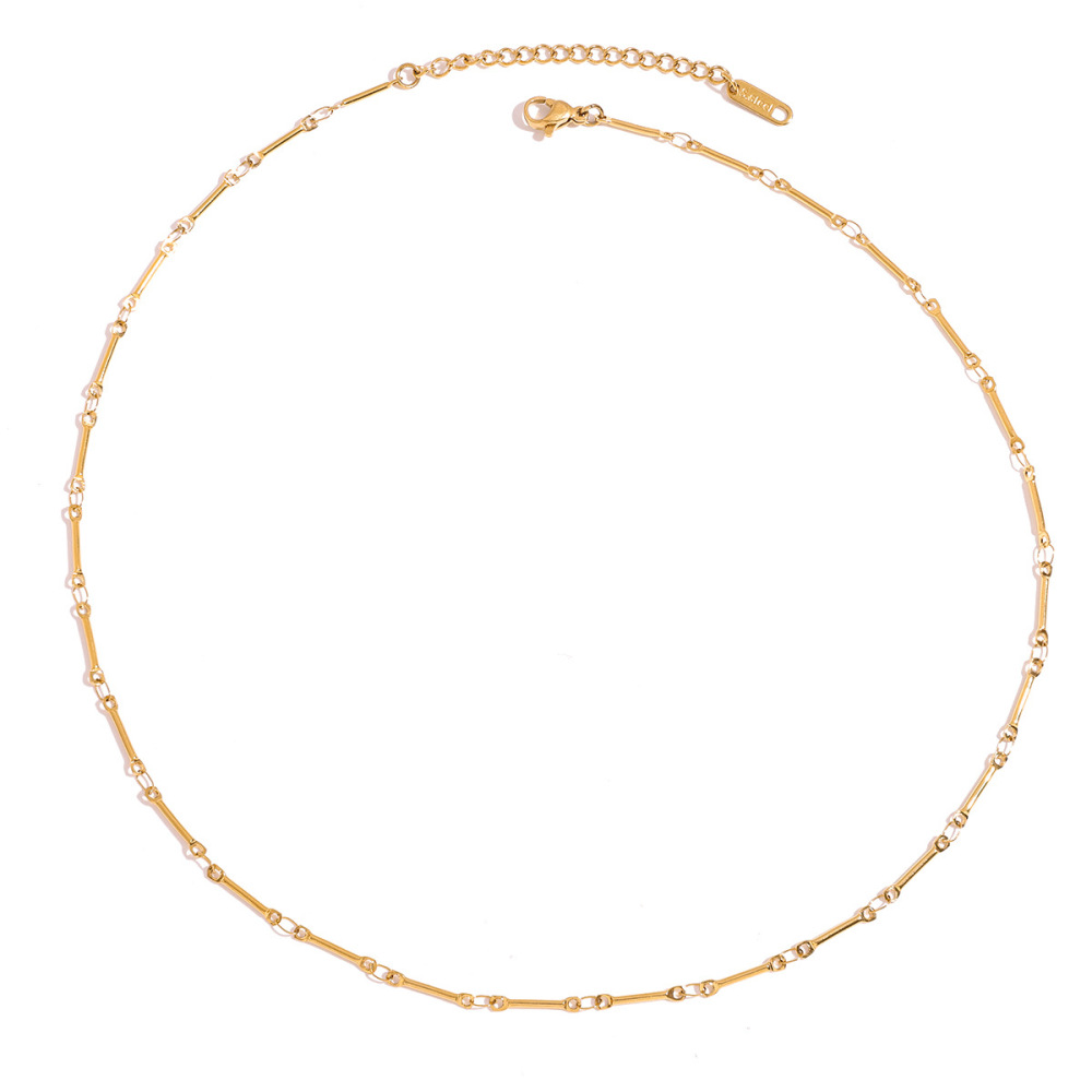 1 Piece Chain Stainless Steel Waterproof Gold Color  Women's Diy Chain Necklaces Picture4