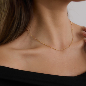 1 Piece Chain Stainless Steel Waterproof Gold Color  Women's Diy Chain Necklaces h5 Picture3