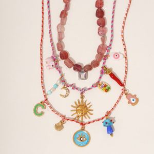 1 Stuk Polychrome Serie Sweet Sun Sennit Roestvrijstalen Waterdichte Gouden Dameshanger h5 Afbeelding4