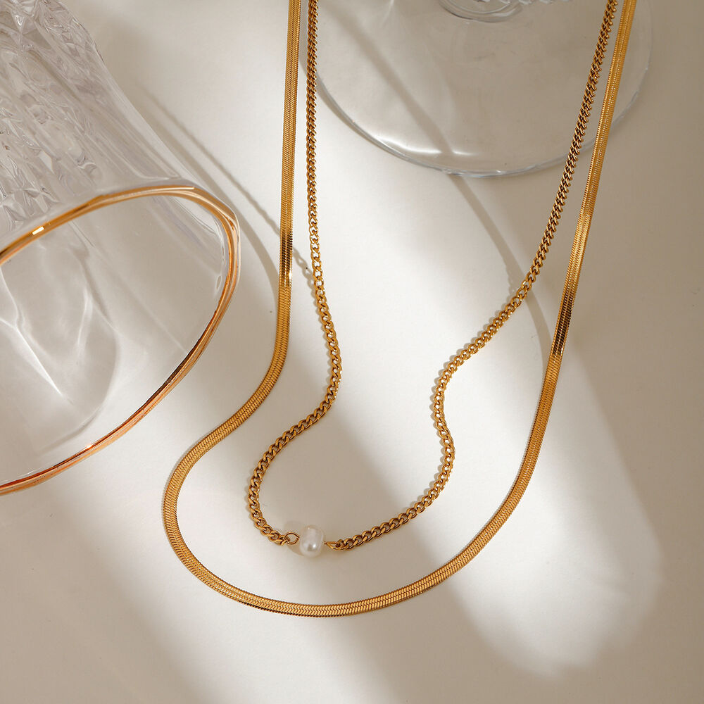 1 Piece Stainless Steel Waterproof Women's Layered Necklaces Picture2