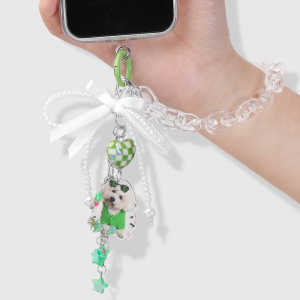 1 Stück Einfache Serie Süße Schleife Knoten Legierung Kein Beschichtungsmaterial Acryl Damen Tasche Charms h5 Bild4