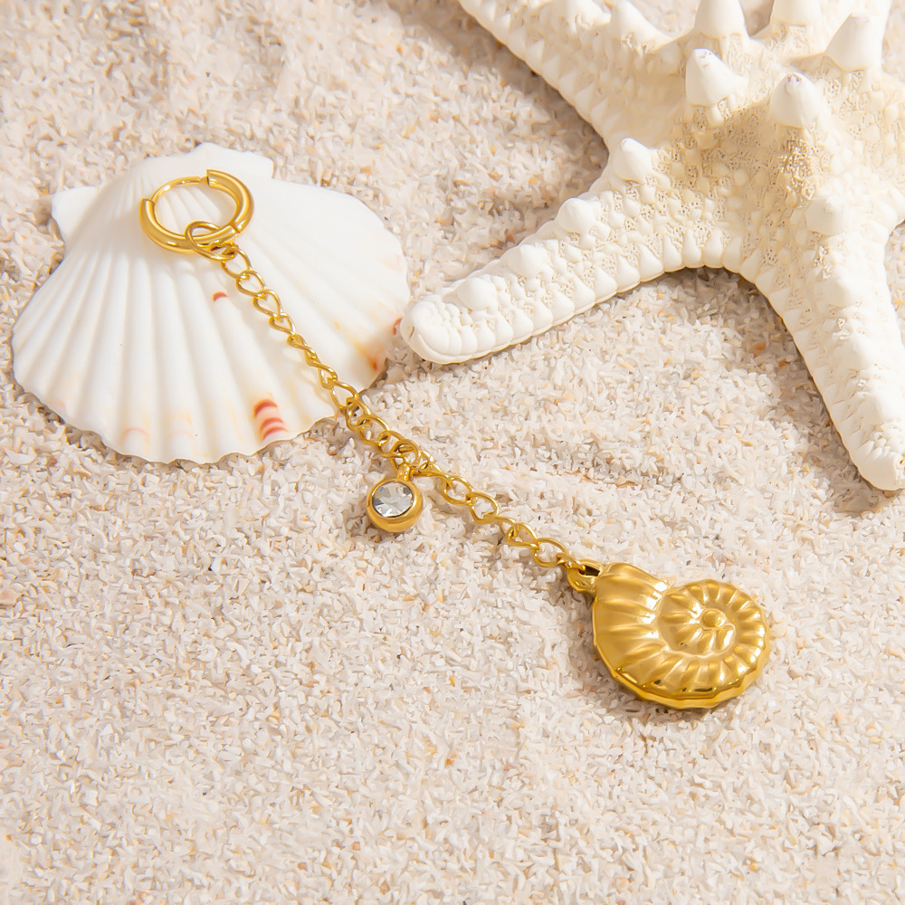 Oceanic Stainless Steel Waterproof Gold Color Bikini Pendant Picture5