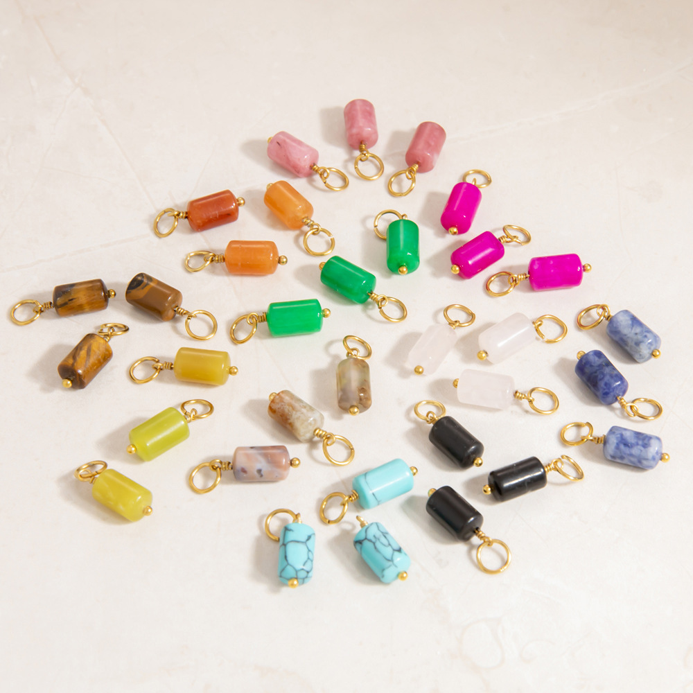 Geometric Natural Stone Diy Pendants Picture3