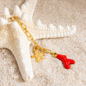 Oceanic Stainless Steel Waterproof Gold Color Bikini Pendant h5 Picture6