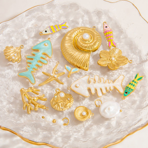 Oceanic Series Gold Color Diy Pendants h5 Picture3