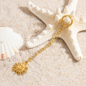 Oceanic Stainless Steel Waterproof Gold Color Bikini Pendant h5 Picture4