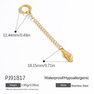 Oceanic Stainless Steel Waterproof Gold Color Bikini Pendant h5