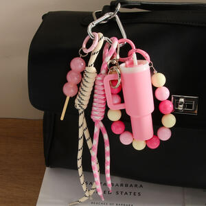 1 Piece Simple Series Sweet Beads Water Cup Women's Bag Charms h5