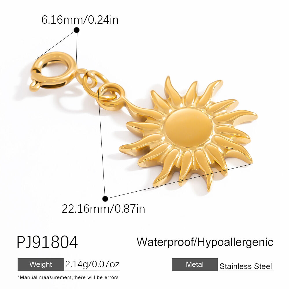 Oceanic Stainless Steel Waterproof Gold Color Bikini Pendant Picture2