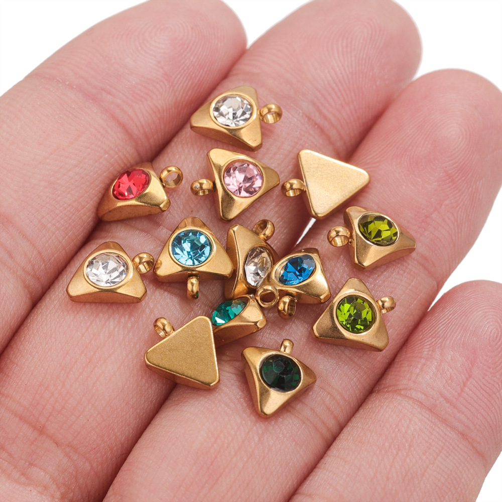 Delicate Vivid Heart Stainless Steel Waterproof Gold Color Women's Pendants h5Picture5
