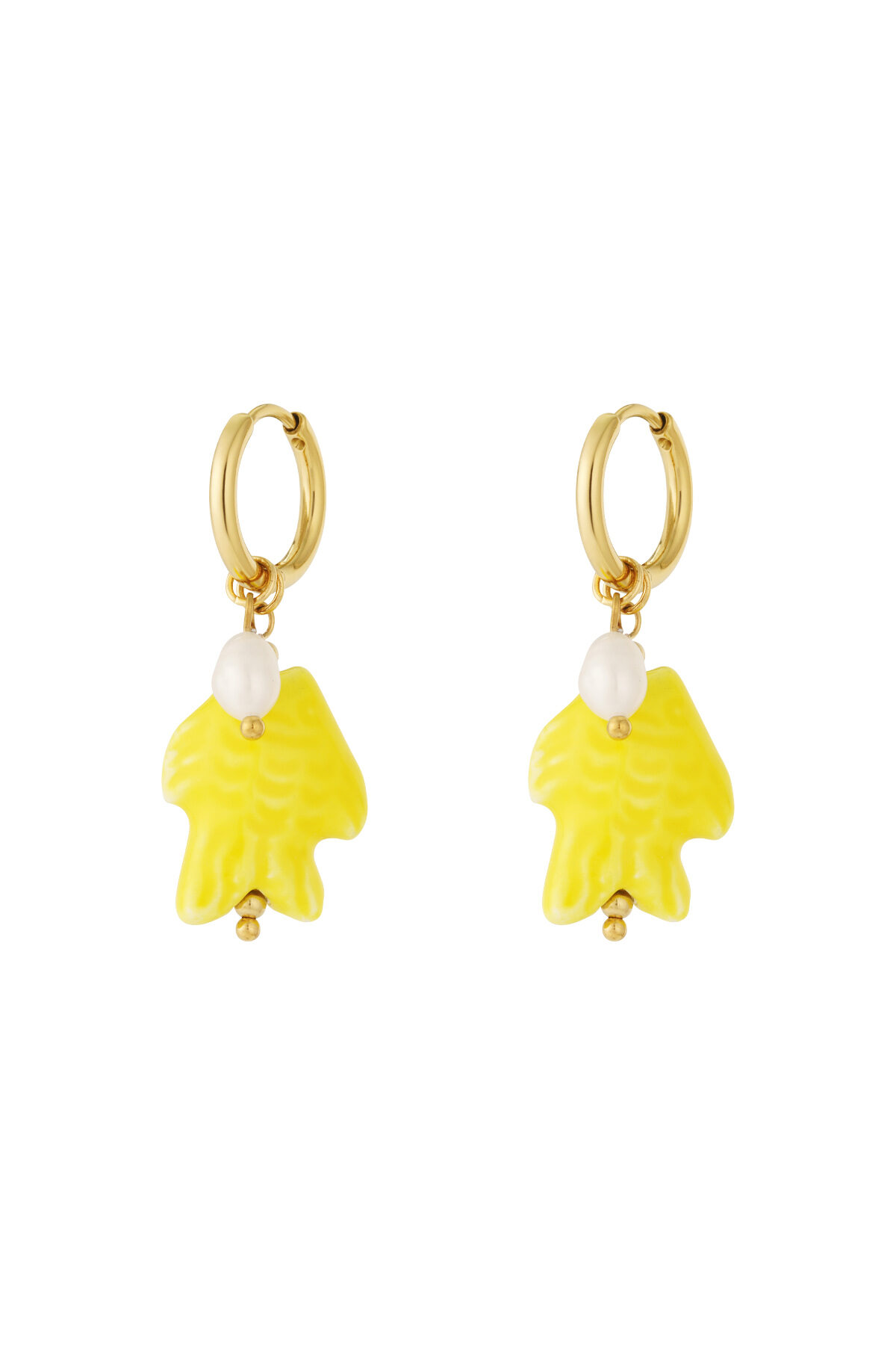 Pearl fish Earrings 