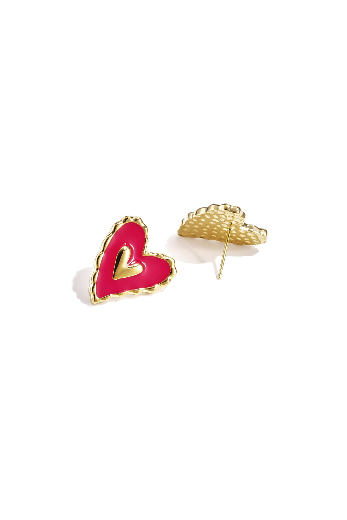 Heart earrings studs h5Picture5