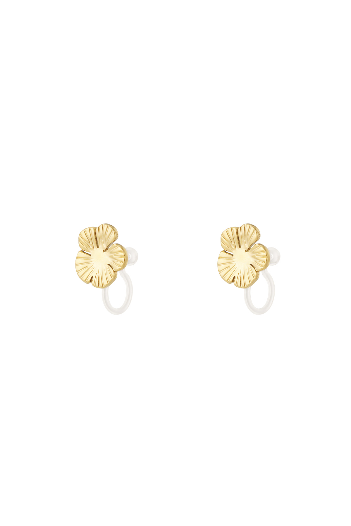 Flower Clip Earrings h5 