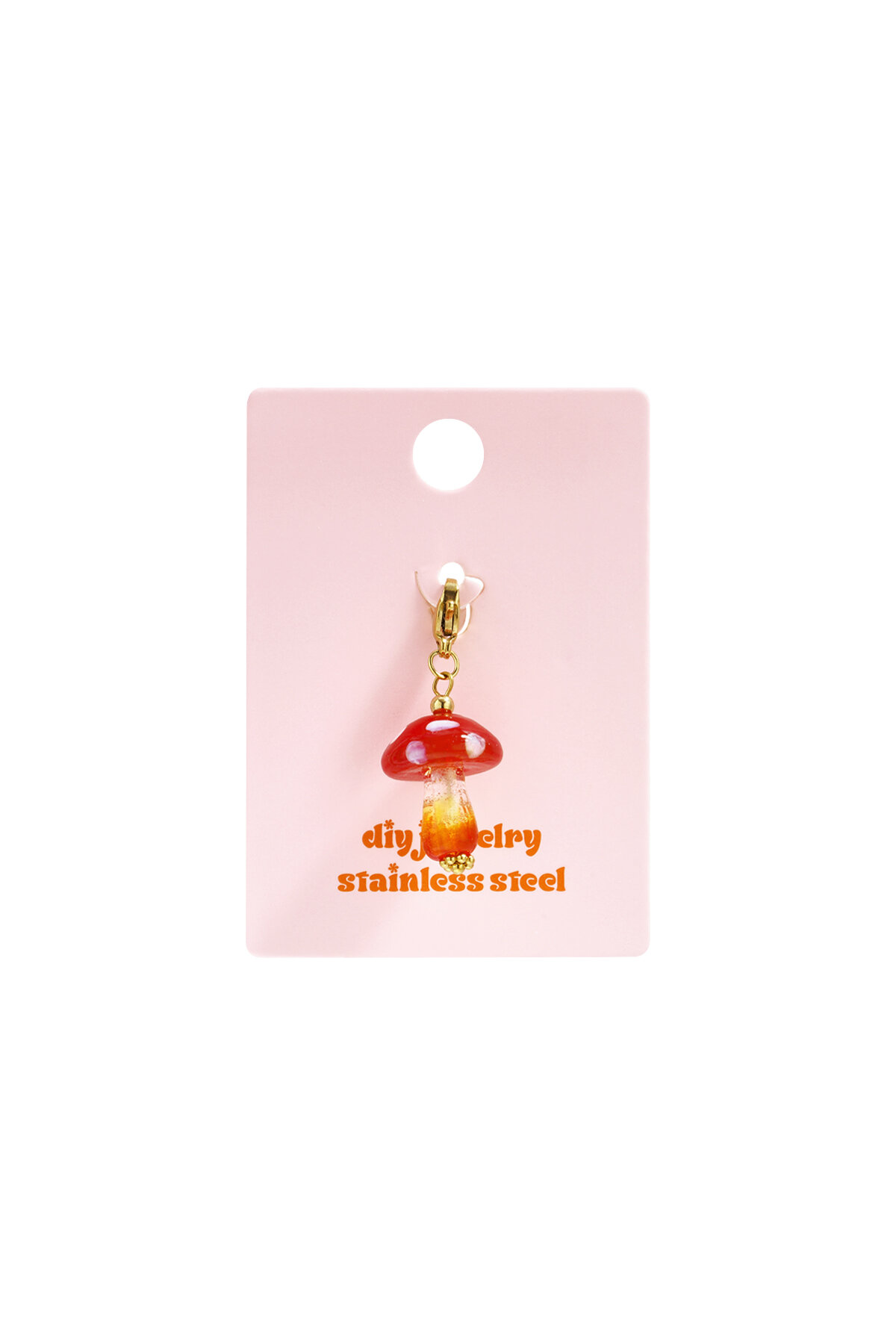 Red mushroom jewelry charm DIY h5 Picture4