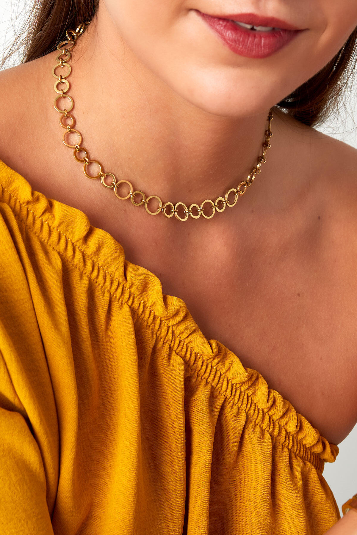 collana maglie tonde piccole e grandi Immagine3