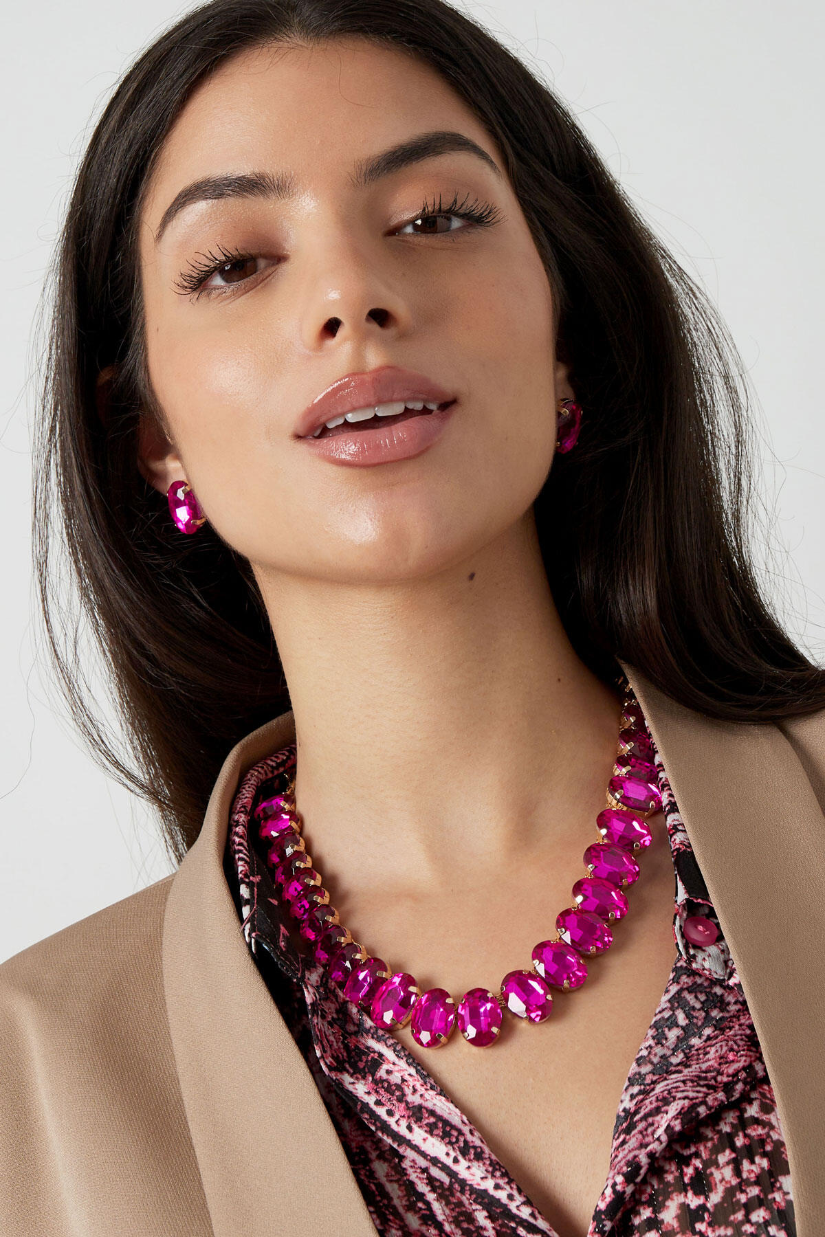 Collar perlas ovaladas grandes Imagen3