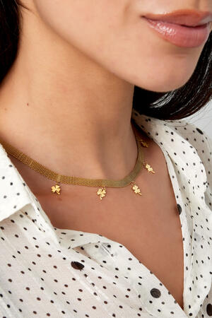 ketting robuust met klavertjes h5 Afbeelding3