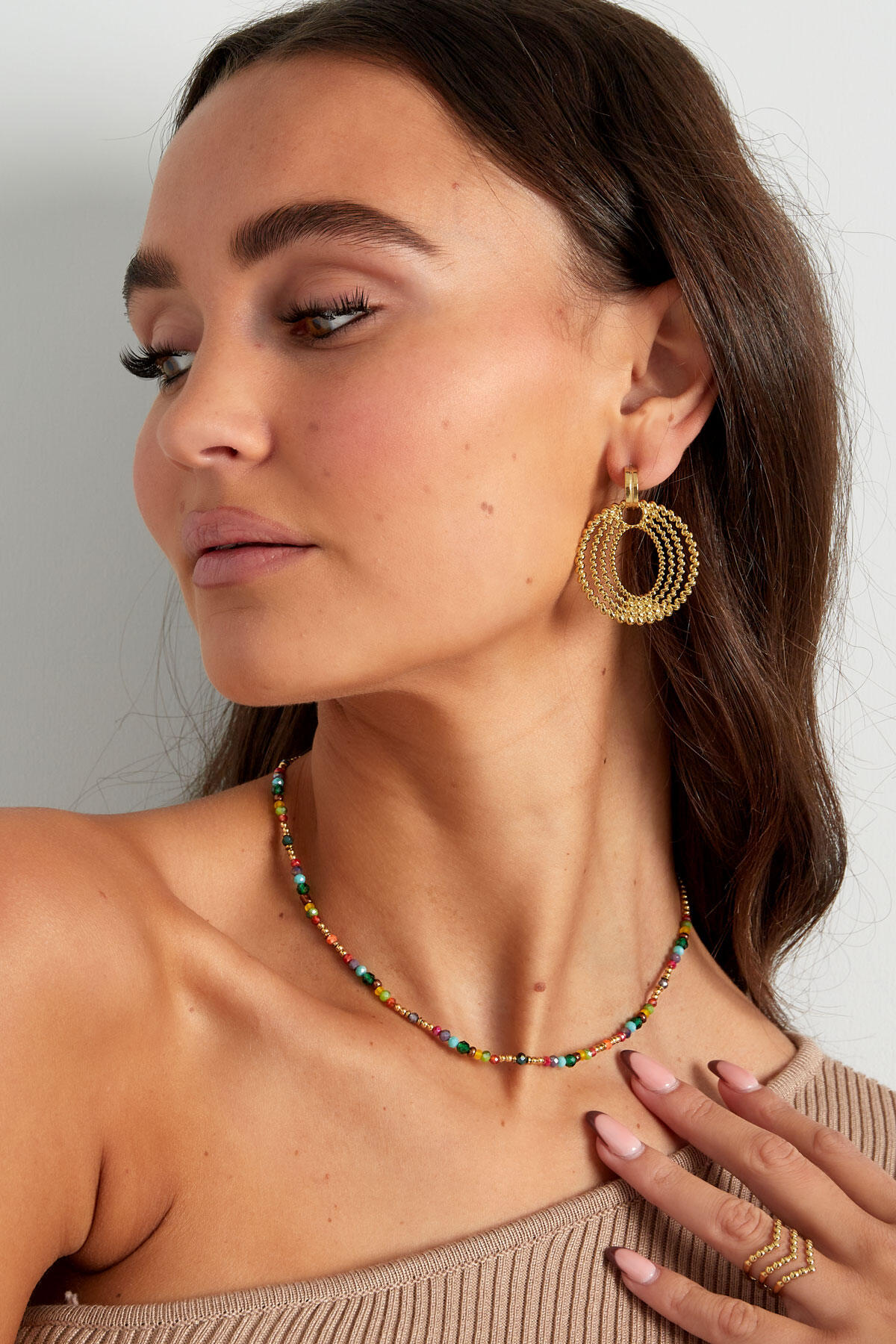 Ketting kleurrijke kraaltjes - multi Afbeelding2