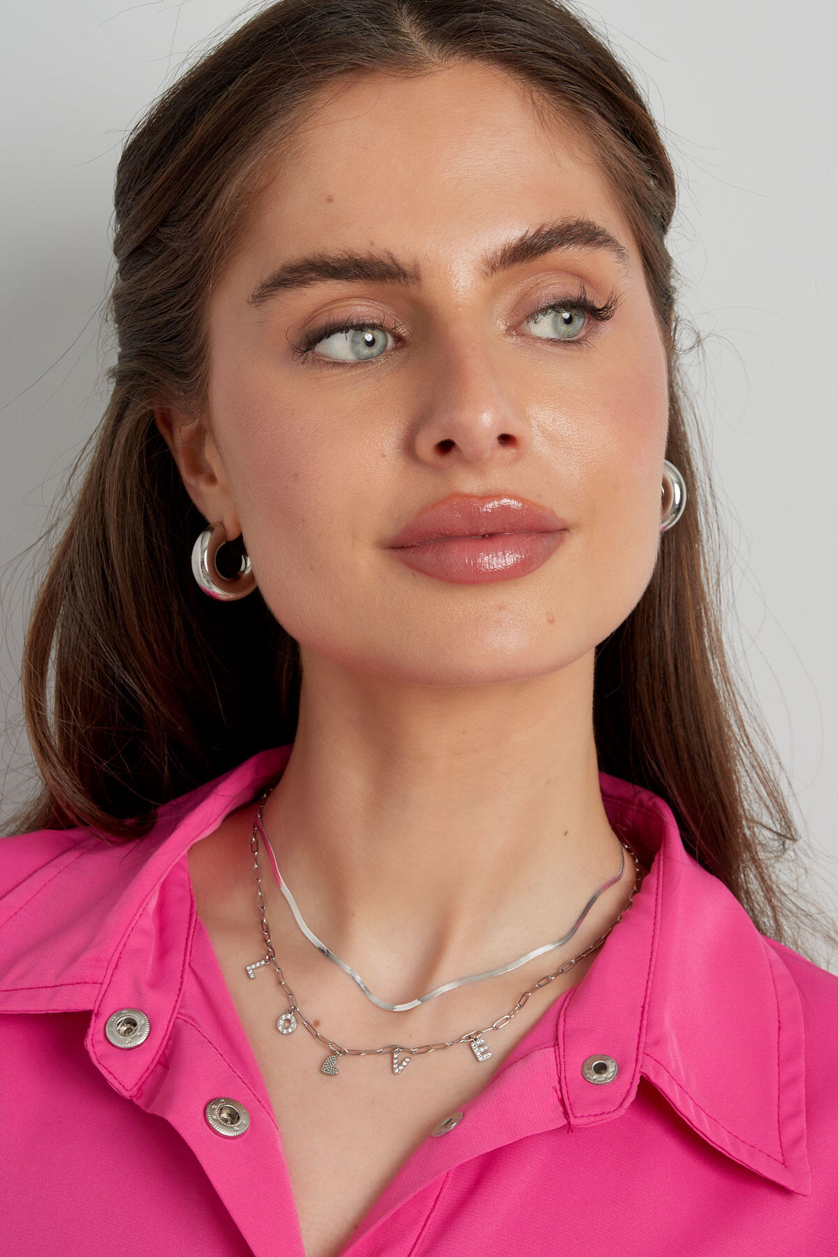 collana con ciondolo lettera d'amore