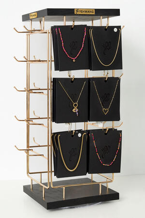 Refill package necklaces display colorful vibe - stainless steel h5