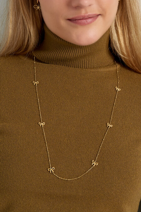 long necklace with bows 2