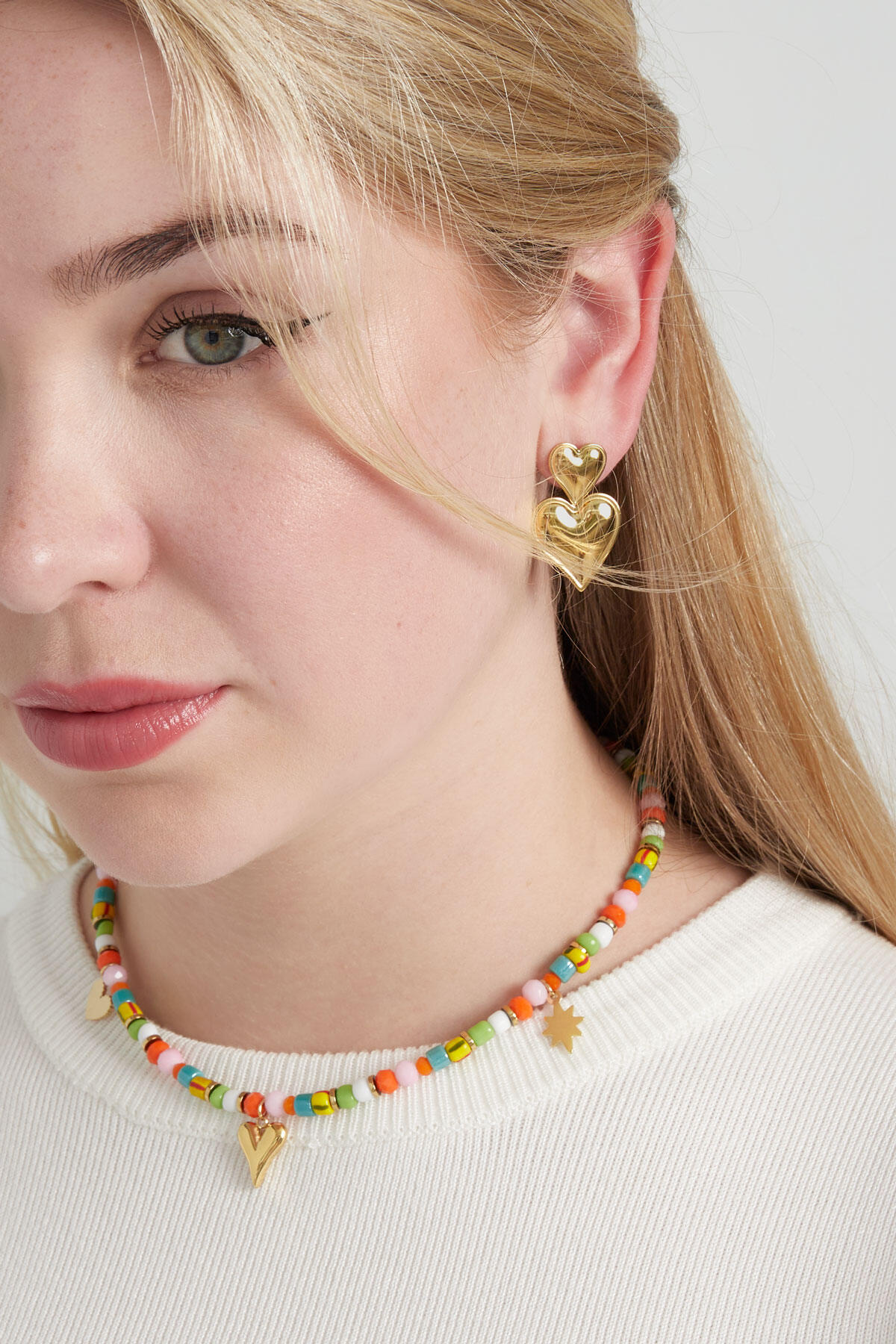 Collana colorata cuore club - multi Immagine2
