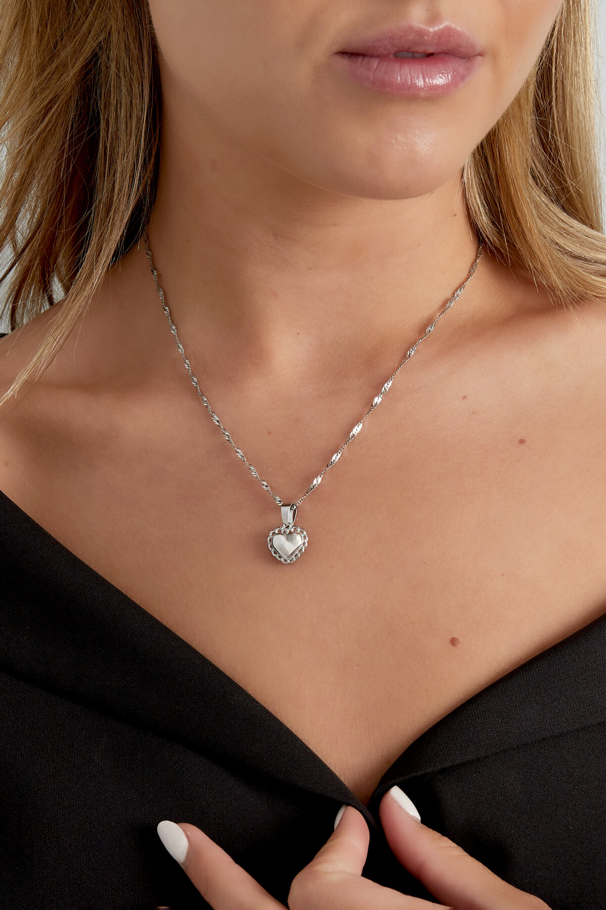 Necklace lover girl - Silver Color color 2