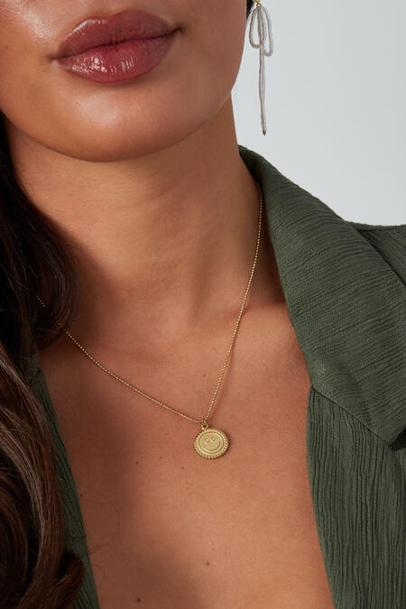 necklace smiley happy life
