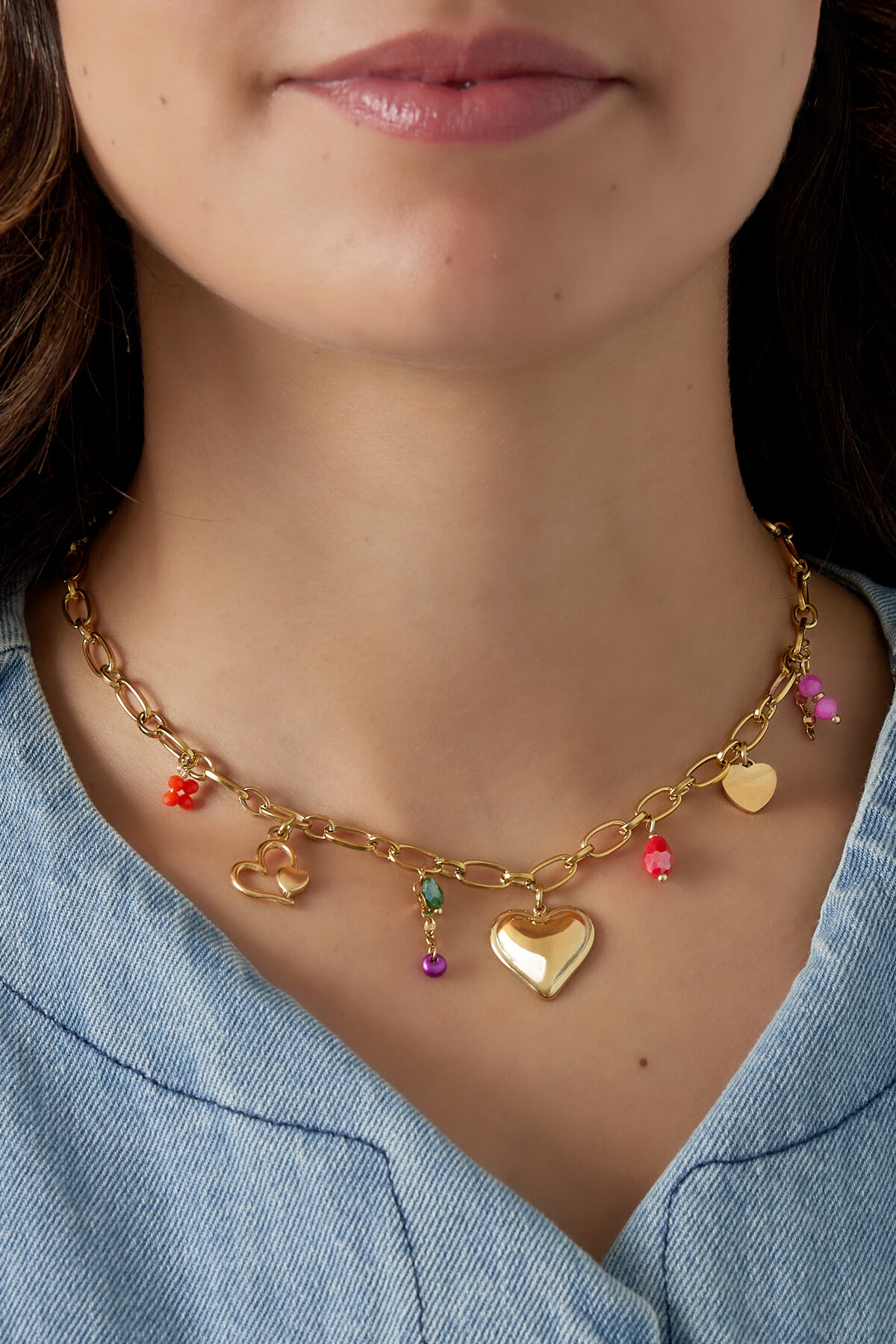 Colorful Love Charm Necklace 2
