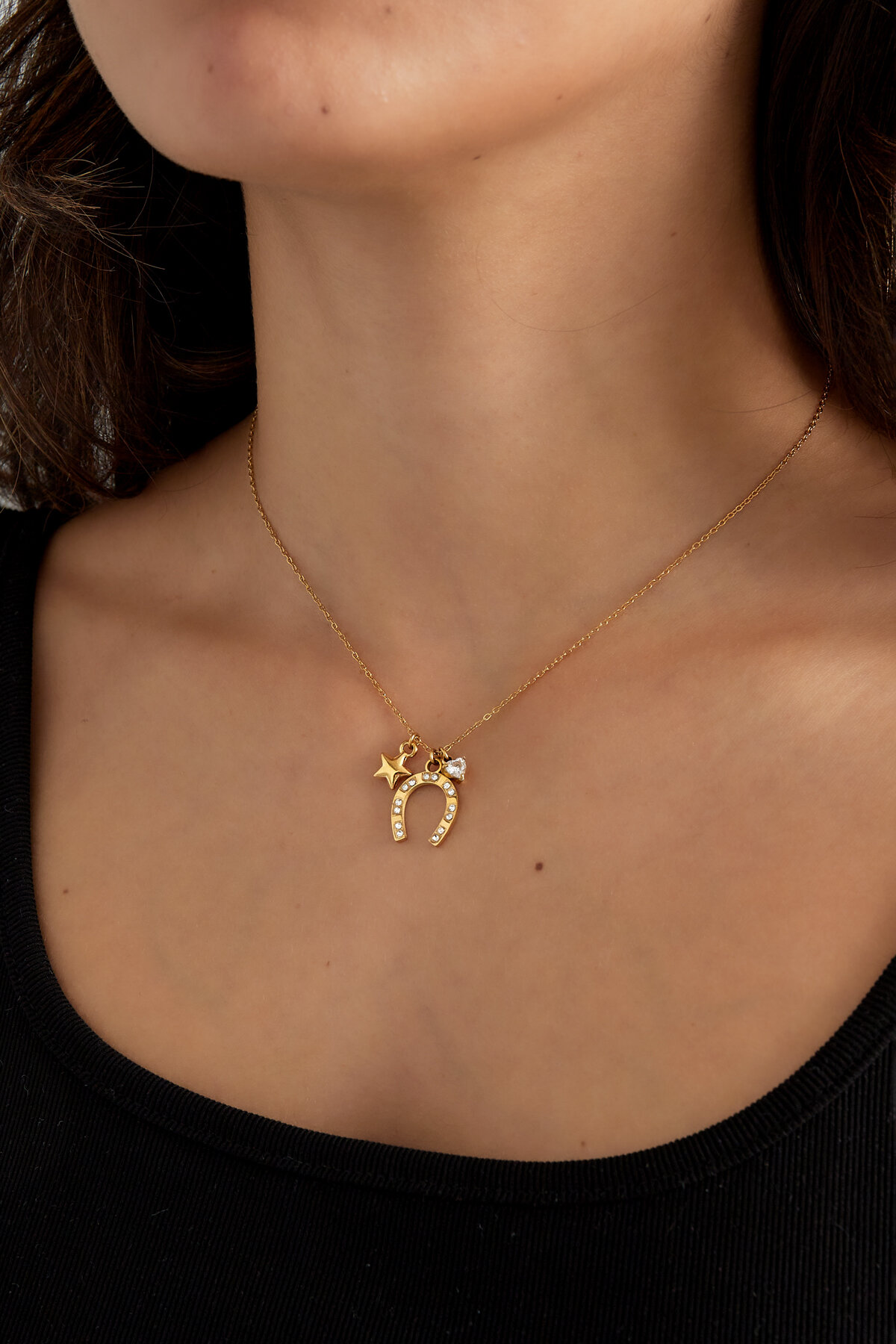 charms de cadena con forma de herradura Imagen2