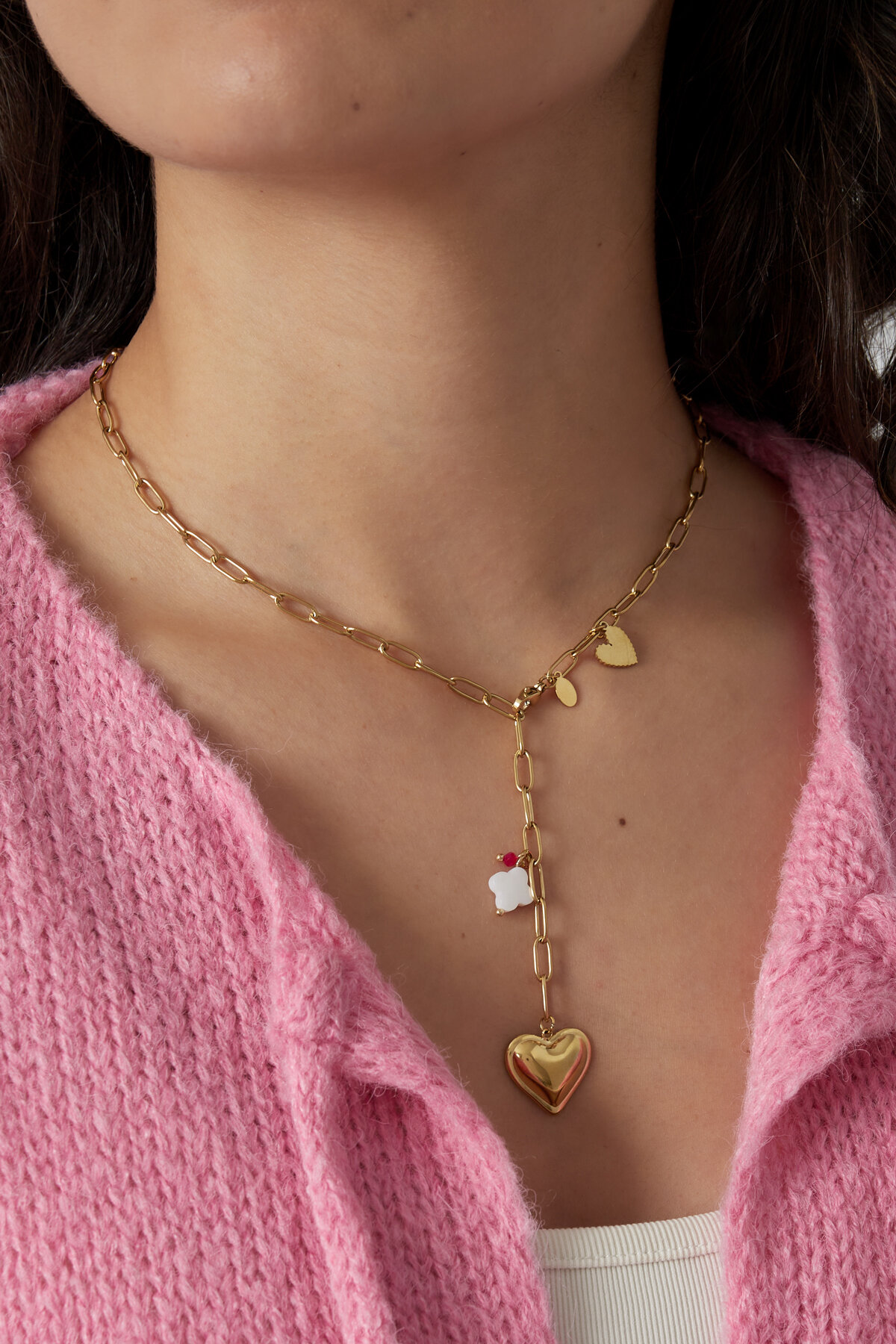 collar trébol a mi corazón