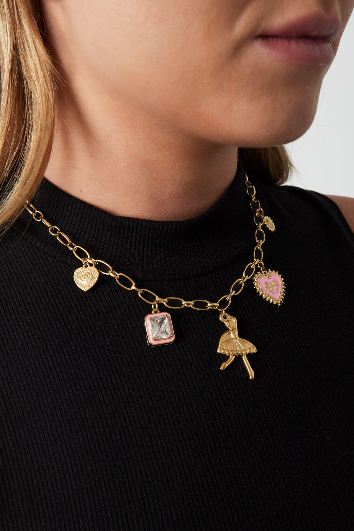 Collier à breloques danseuse colorée Image2