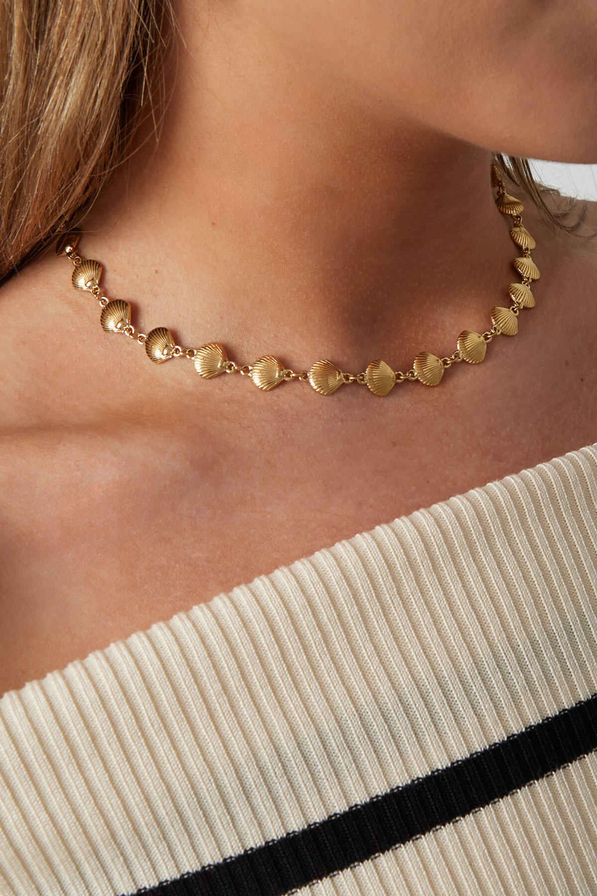 collar trio de conchas