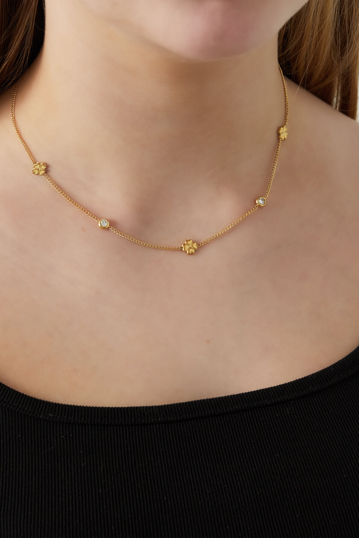 collar de la suerte brillante