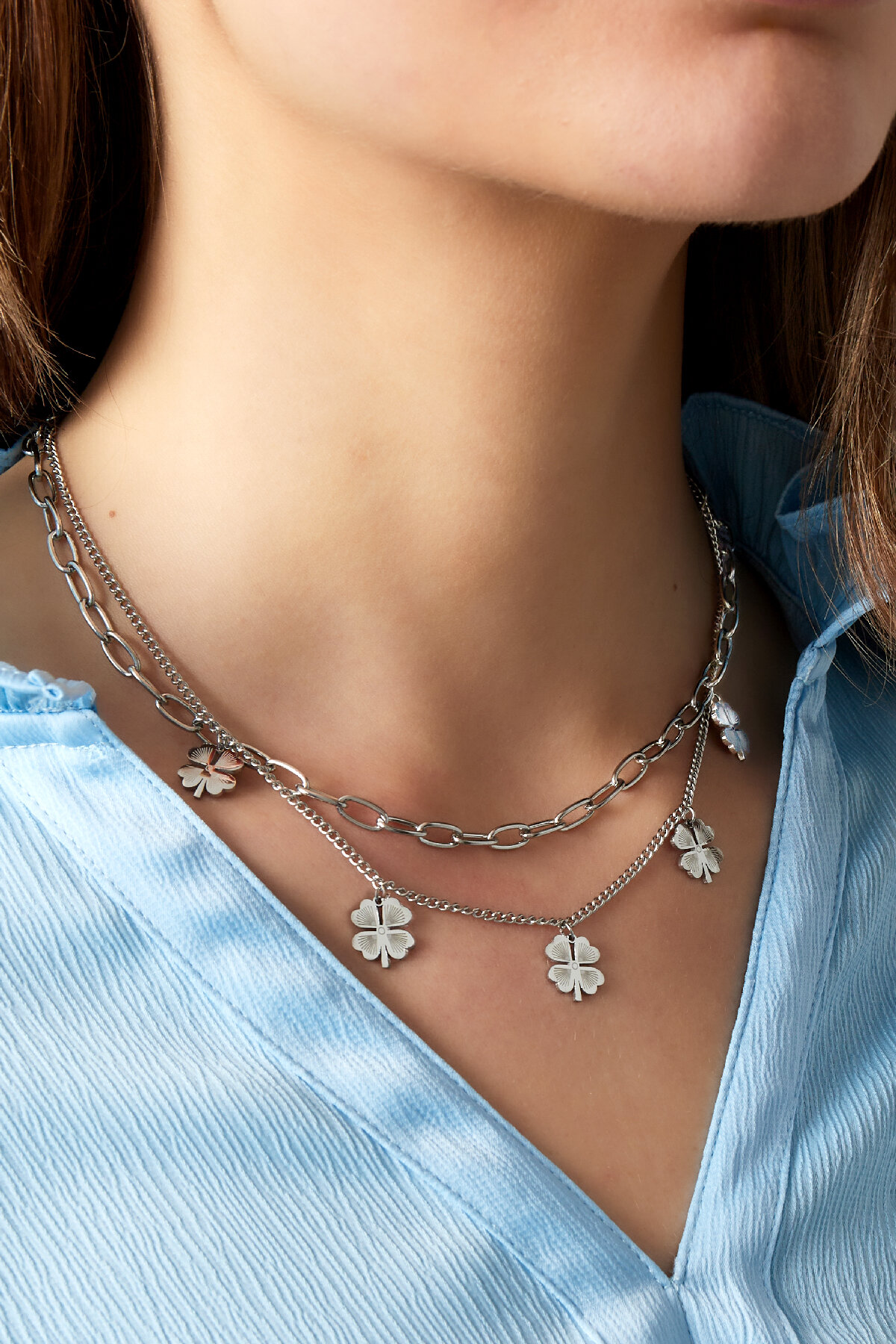 collier porte-bonheur à plusieurs niveaux h5 Image2