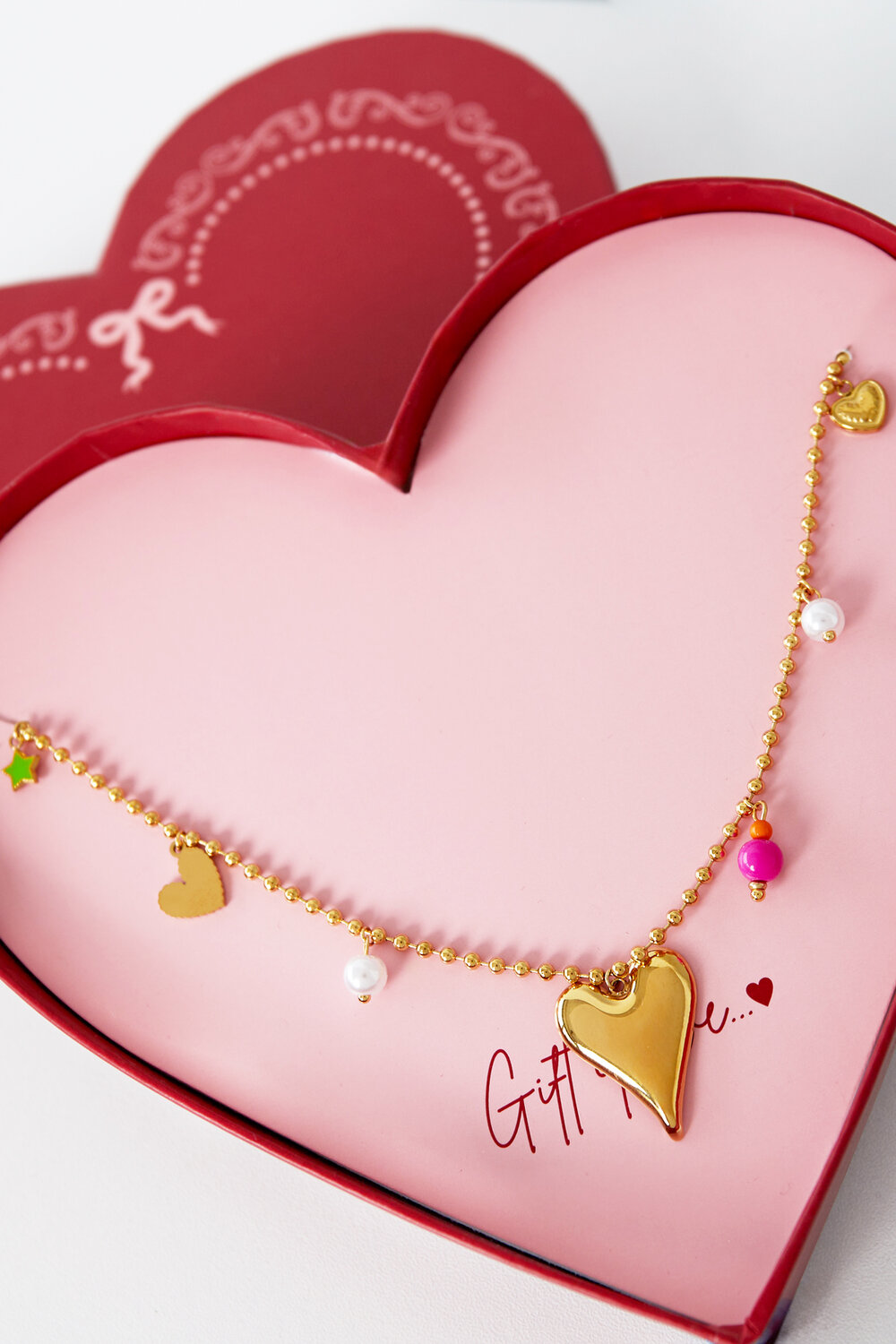 collana in acciaio inossidabile "dono d'amore" h5Immagine2