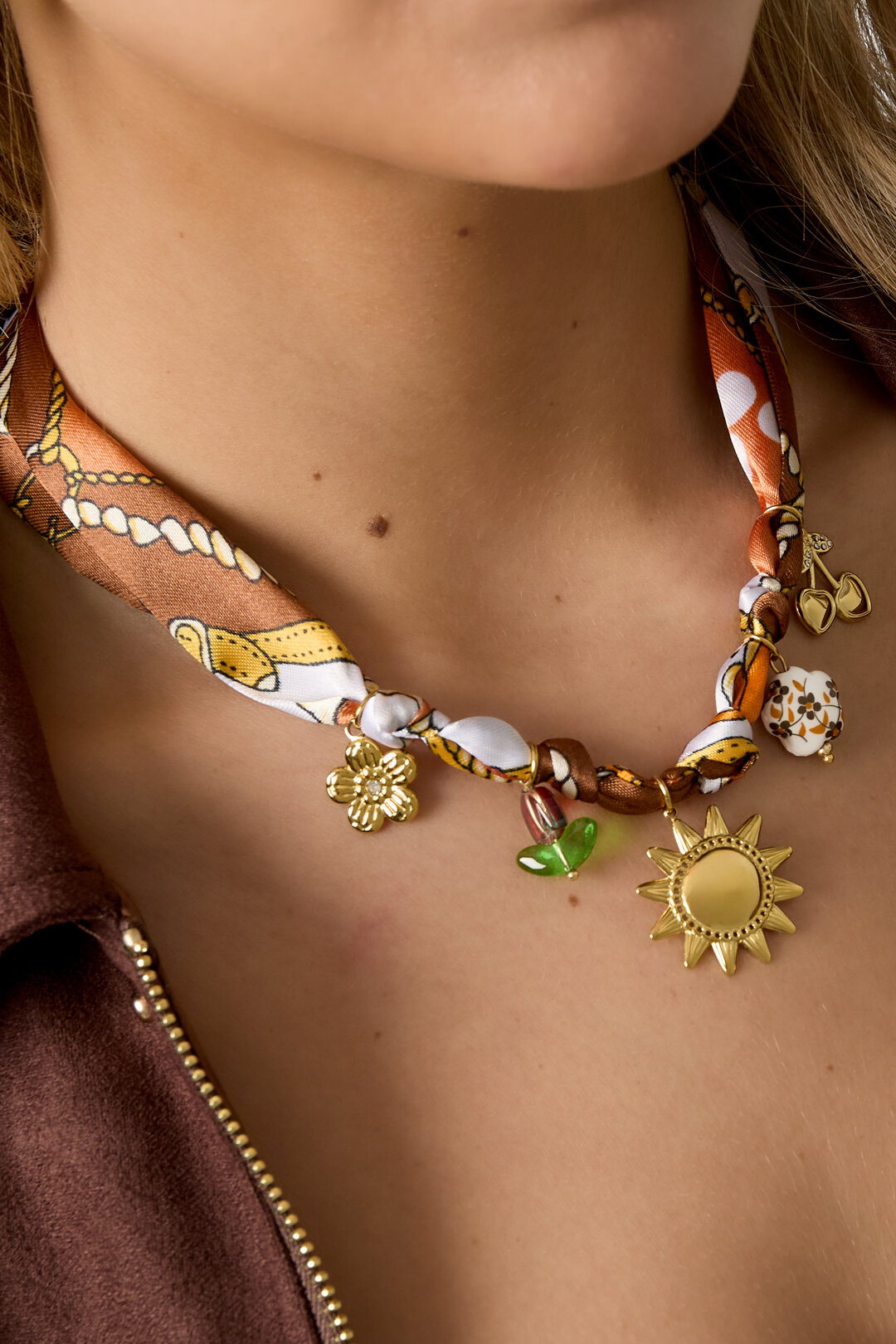 Stainless Steel Pendant necklaces Flower Casual Daily Simple Series Women's jewelry h5 Picture4