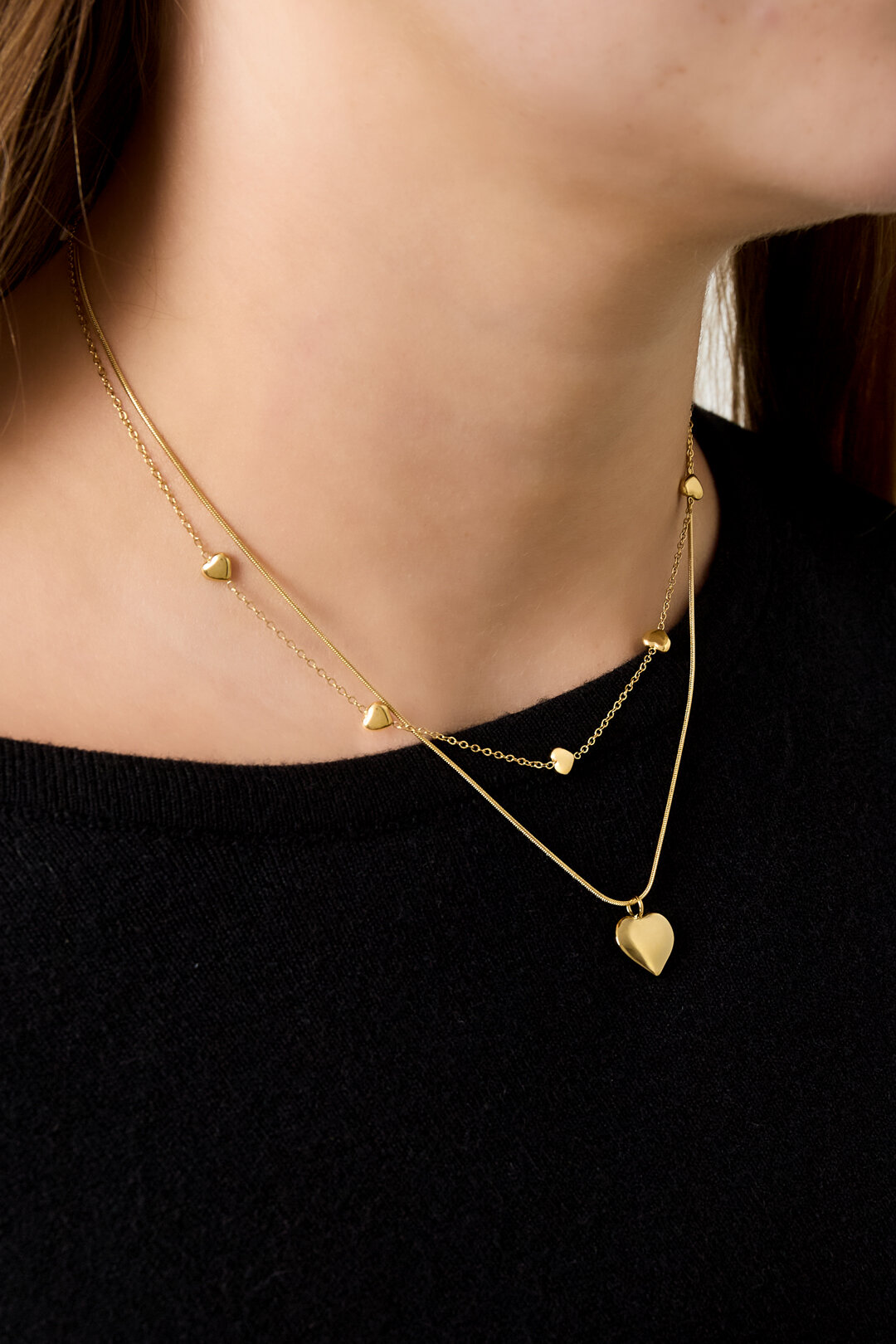 Layered Necklaces Heart Casual Daily Simple Series Women's jewelry Picture2