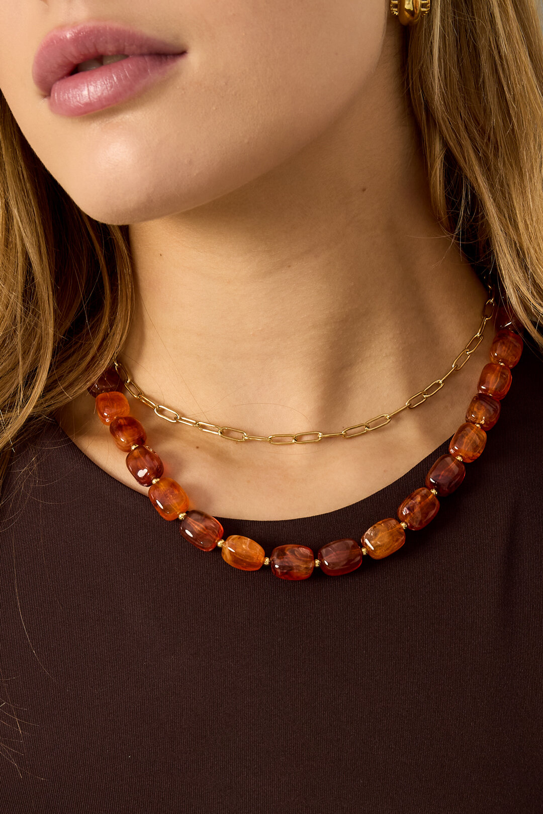 Acrylic Beaded Necklaces Beads Retro Daily Classic Series Women's jewelry Picture2
