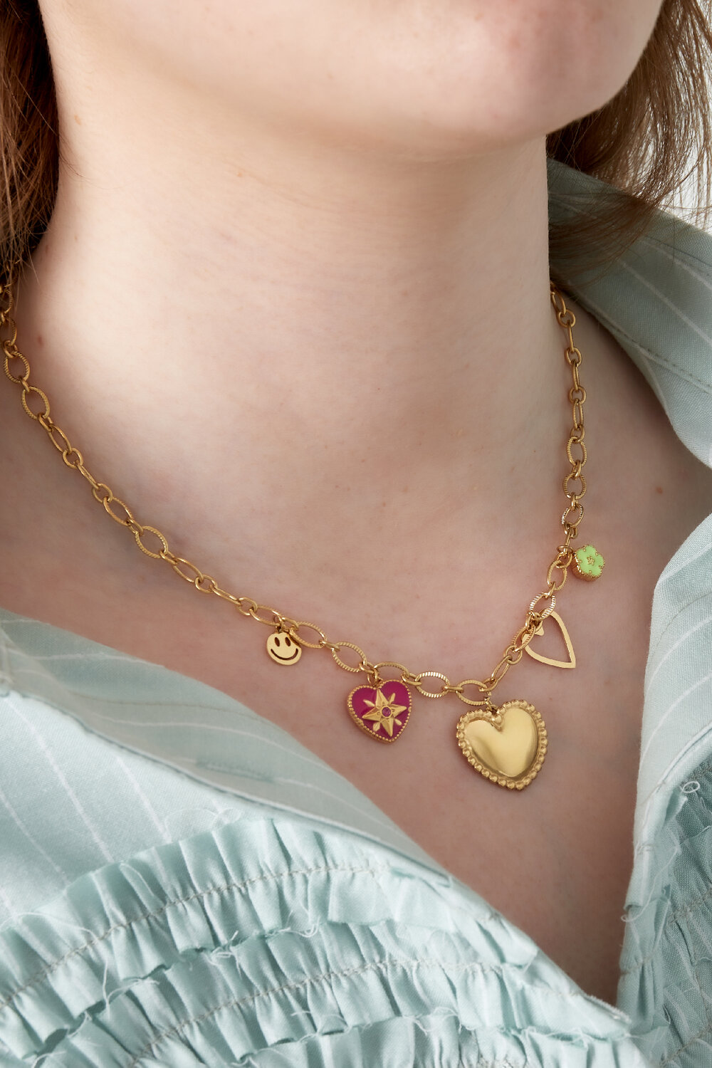 Stainless Steel Pendant necklaces Heart Casual Daily Picture2