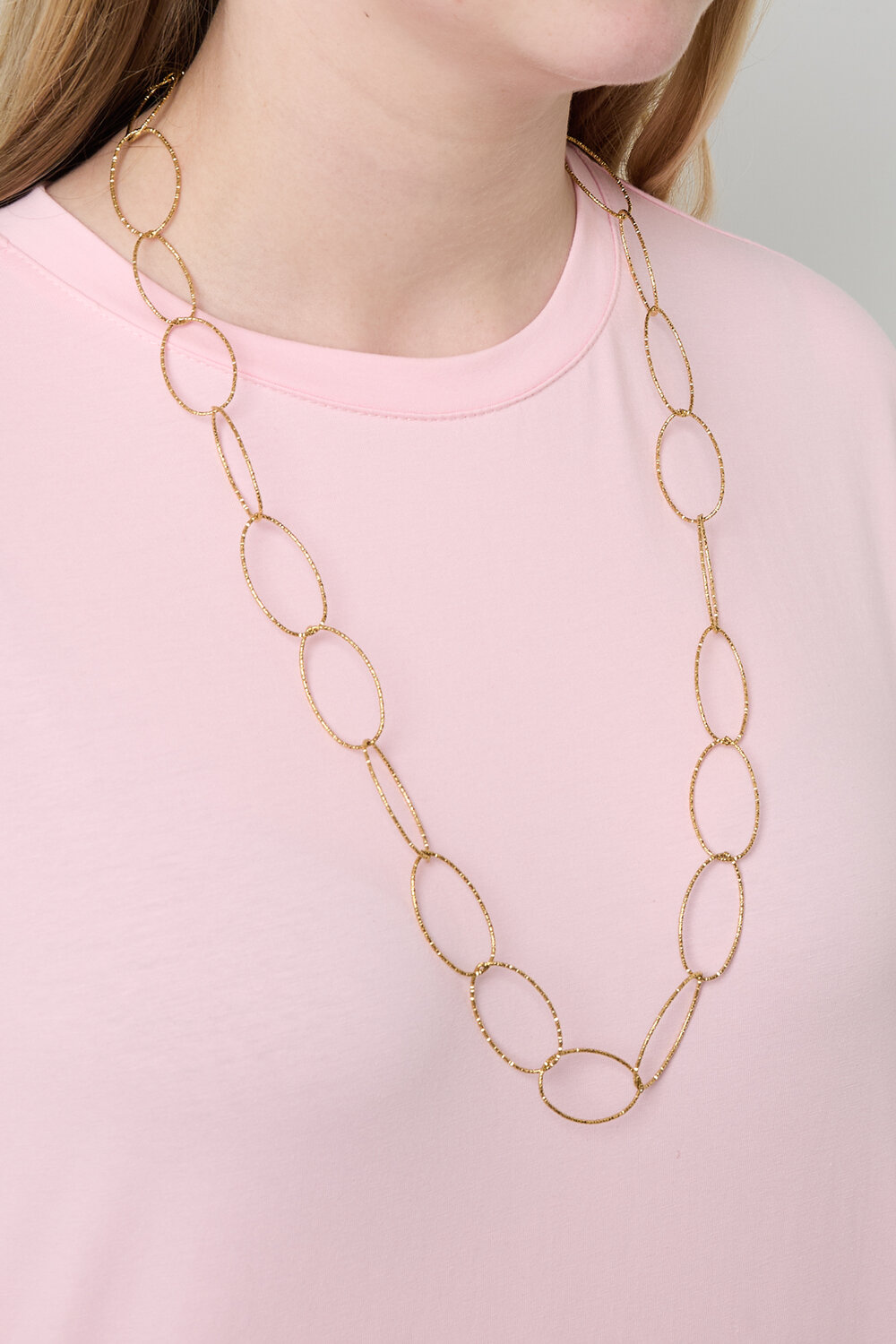 Collane lunghe a catena casual quotidiane semplici serie gioielli da donna h5Immagine2