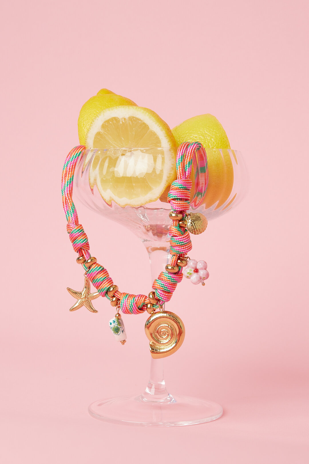 Rope chain with knots and shell charms Picture2