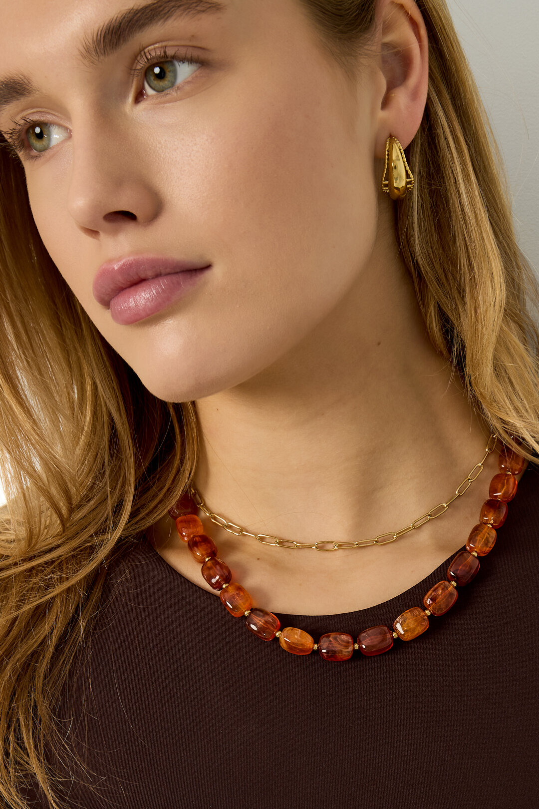 Acrylic Beaded Necklaces Beads Retro Daily Classic Series Women's jewelry Picture3