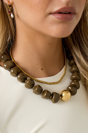Acrylic Beaded Necklaces Beads Retro Daily Classic Series Women's jewelry h5 Picture3