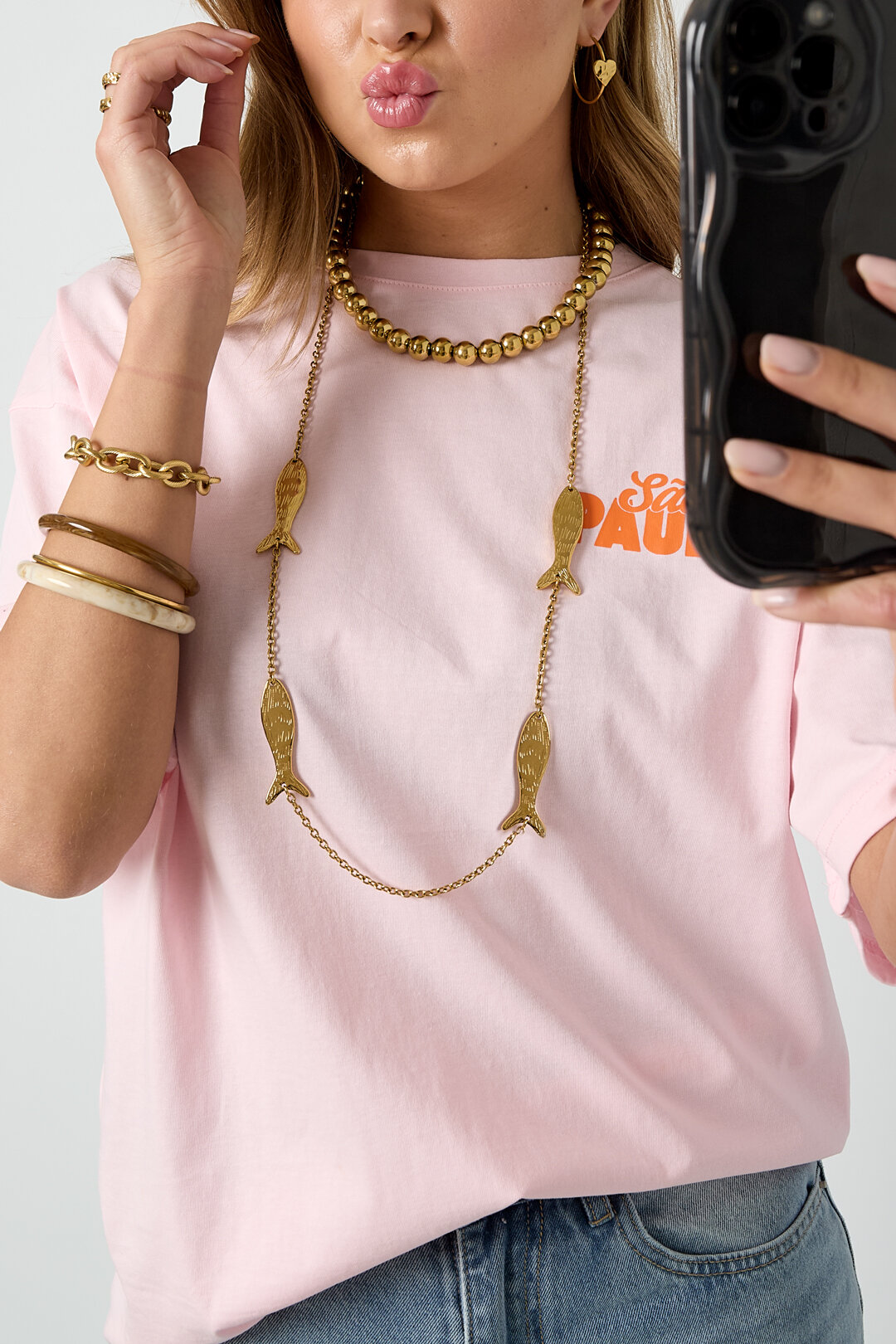Long necklace with fish Picture2
